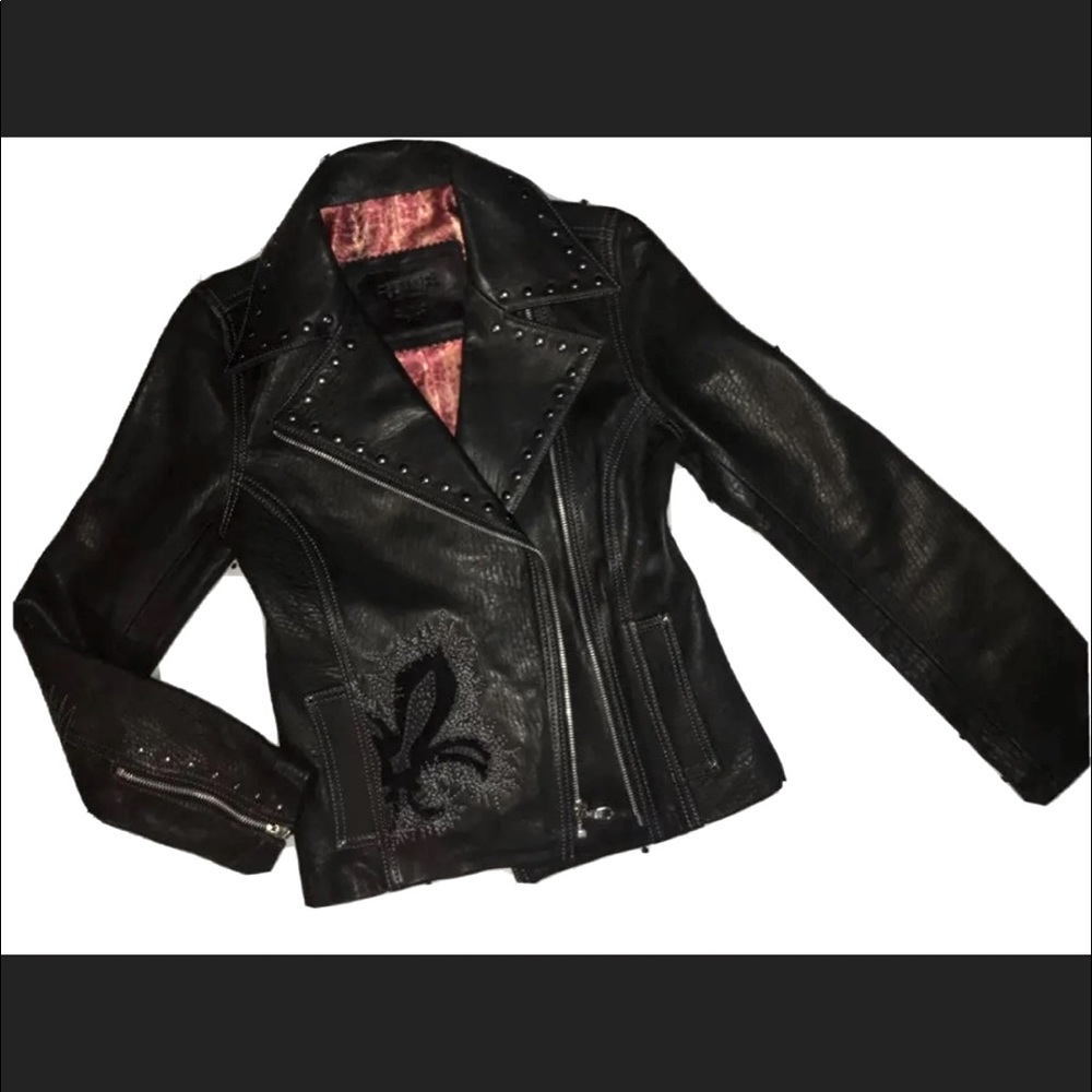 Corral Black Leather Jacket